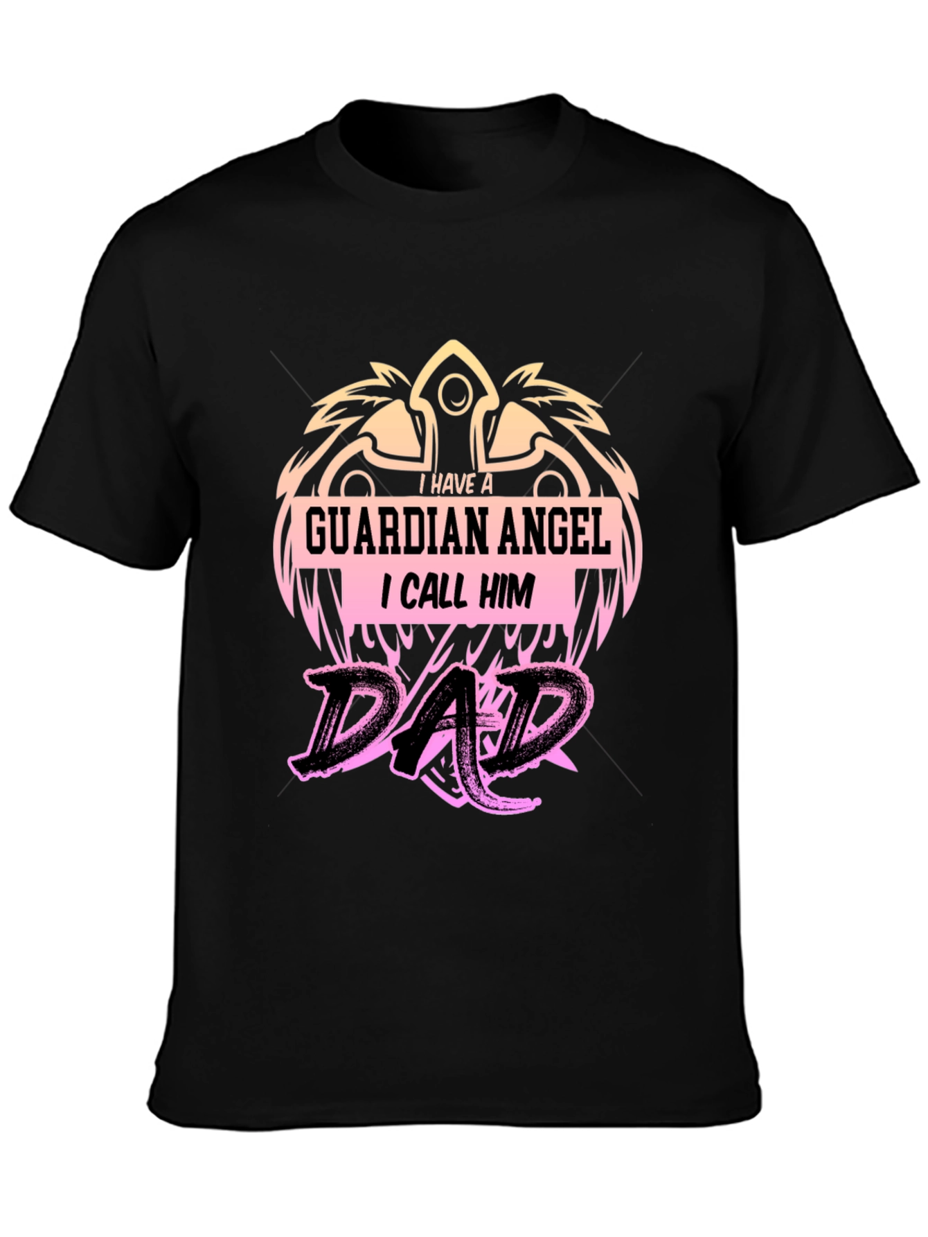 Guardian Angel Dad T-Shirt - Fathers Day Gift