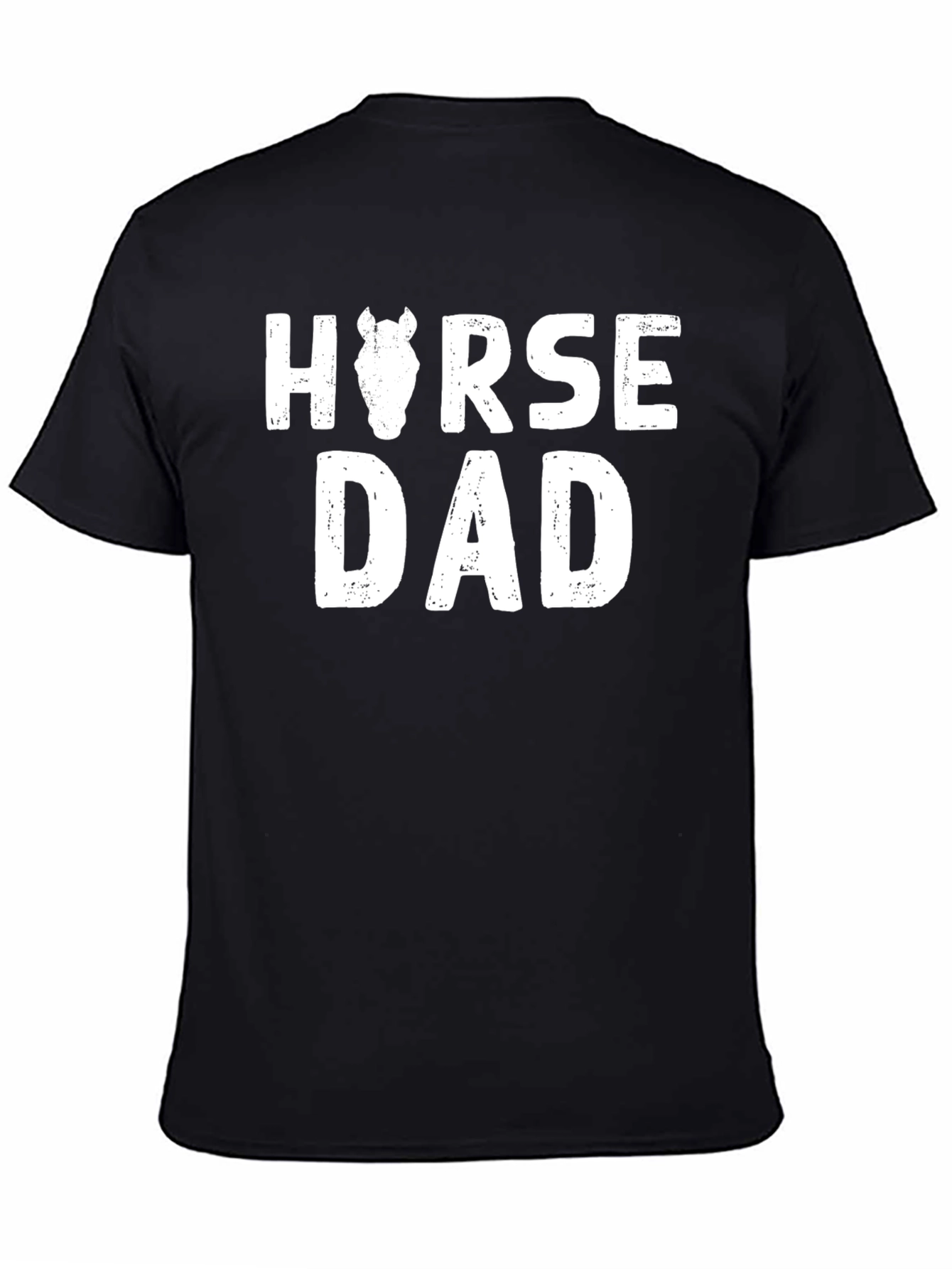 Horse Dad T-Shirt - Black Novelty Tee