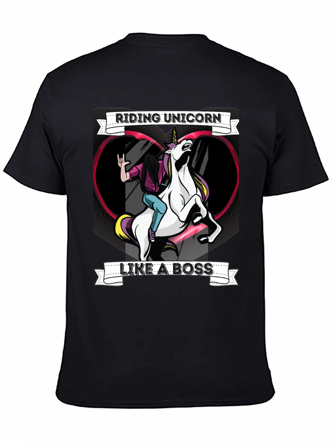 Riding Unicorn Like a Boss Graphic Tee