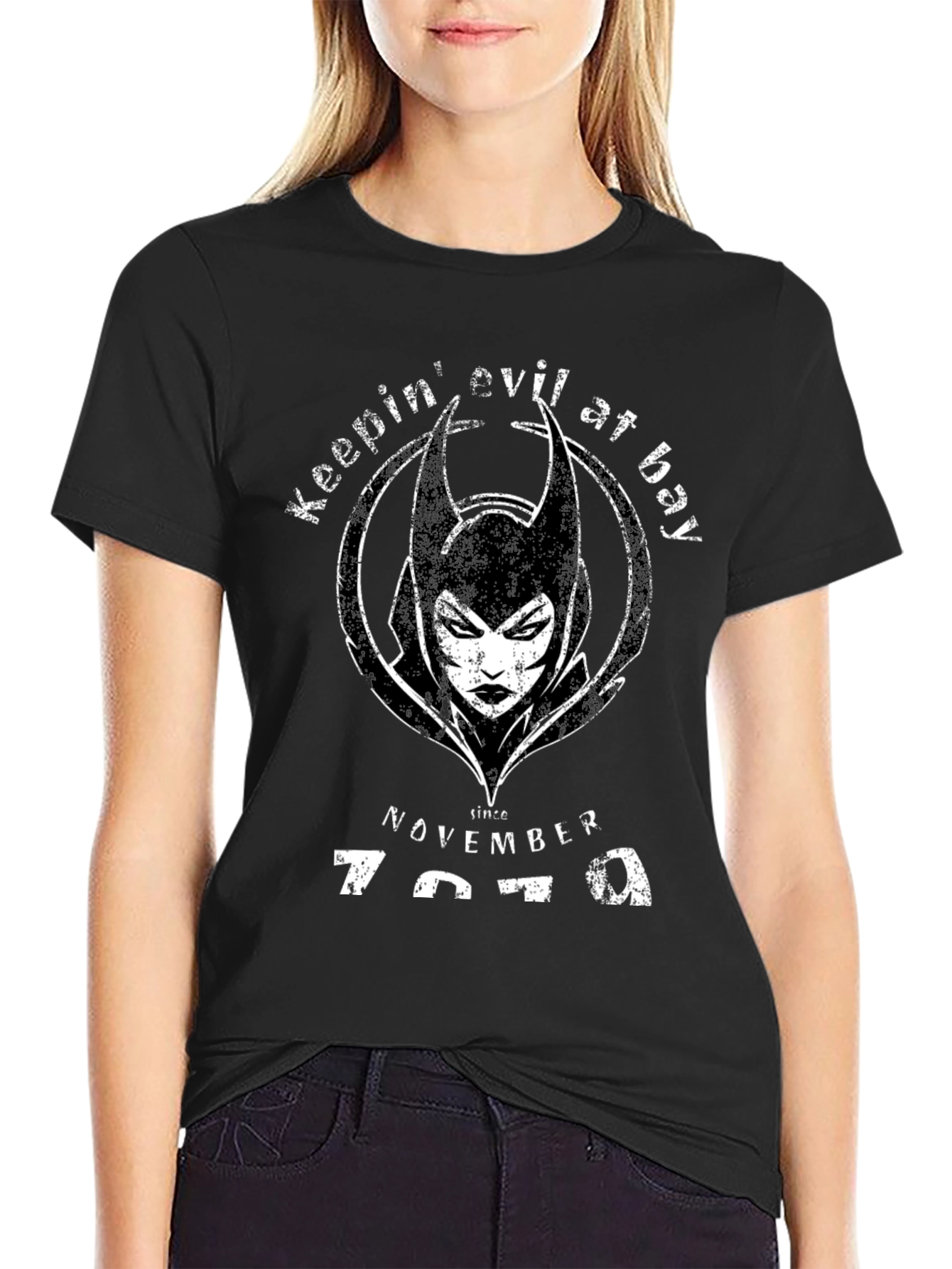 Keepin Evil at Bay Since 1979 Black T-Shirt