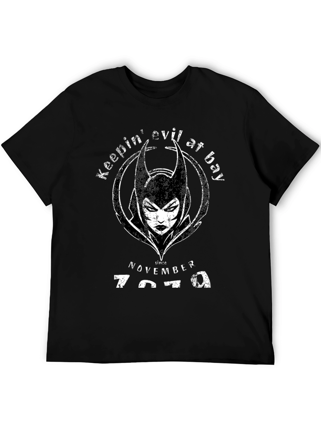 Keepin Evil at Bay Since 1979 Black T-Shirt