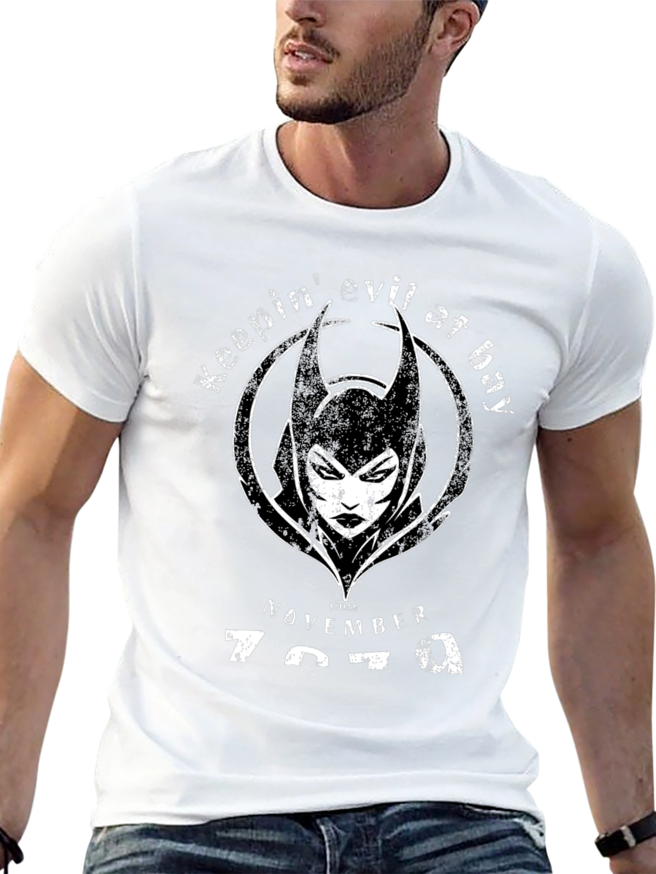 Keepin Evil at Bay Since 1979 Black T-Shirt