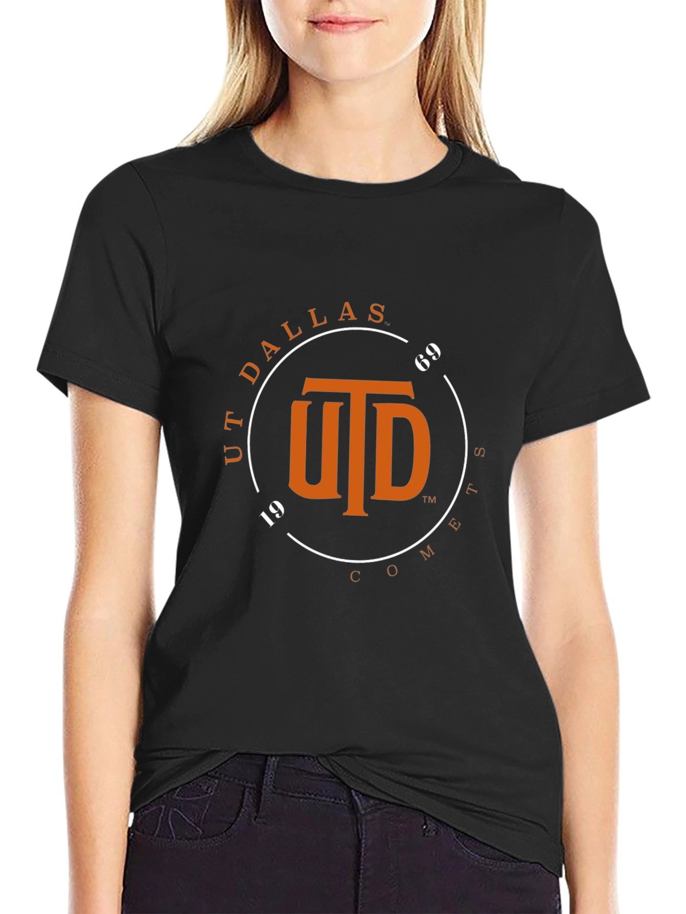 UT Dallas Comets Black T-Shirt
