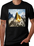 Mountain Peak Graphic Tee - Nature Inspired Style
