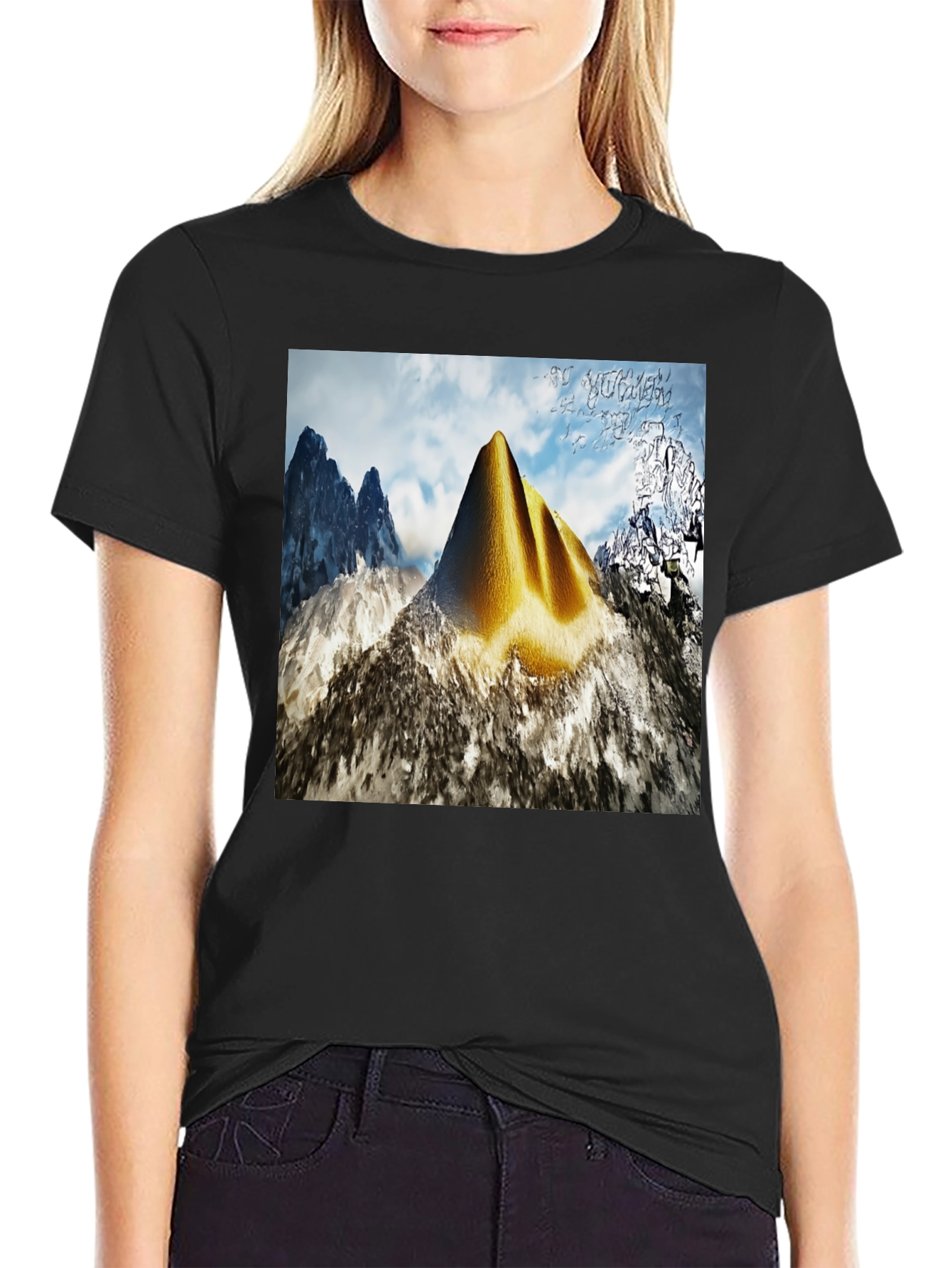 Mountain Peak Graphic Tee - Nature Inspired Style