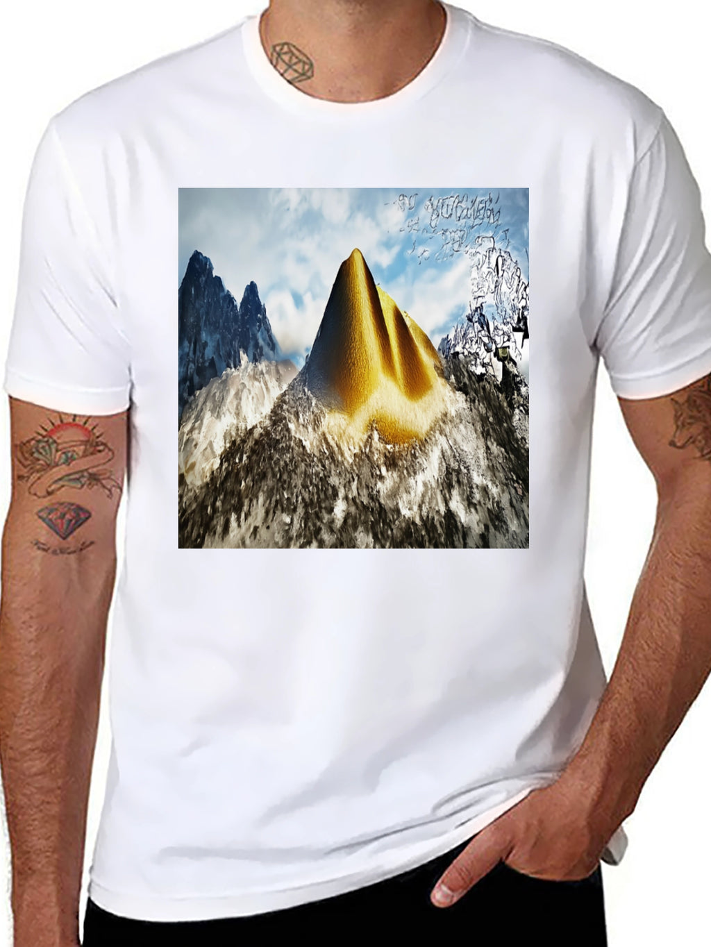 Mountain Peak Graphic Tee - Nature Inspired Style