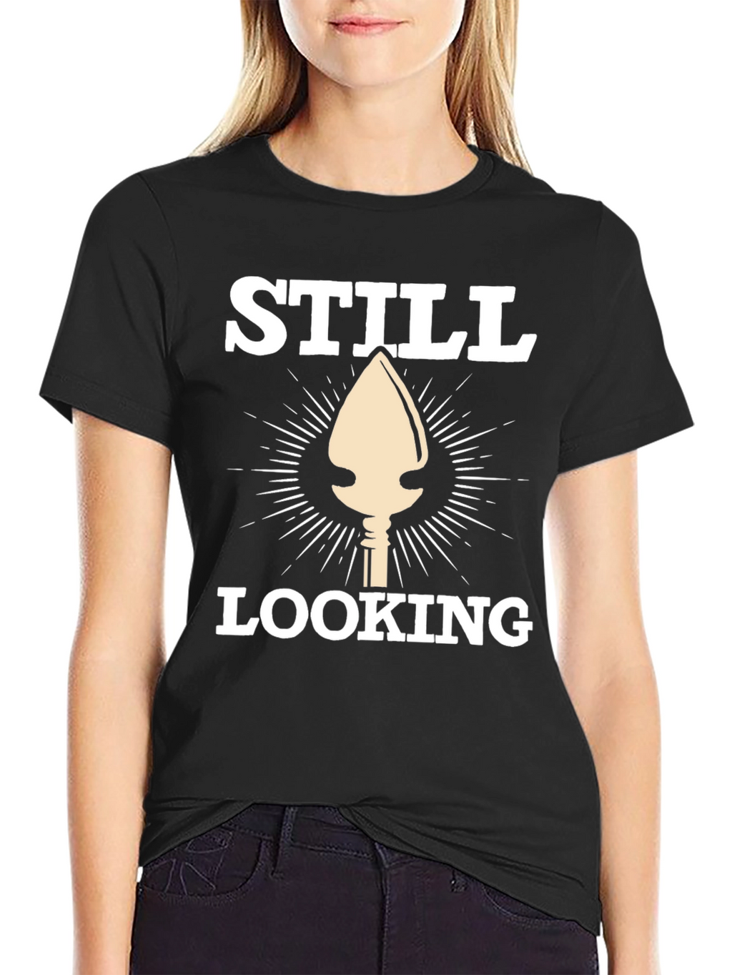 Still Looking Arrowhead Graphic Tee - Black