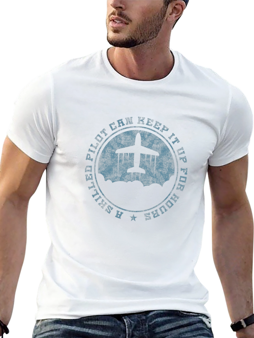 Skilled Pilot Graphic Tee - Aviation Enthusiast Shirt
