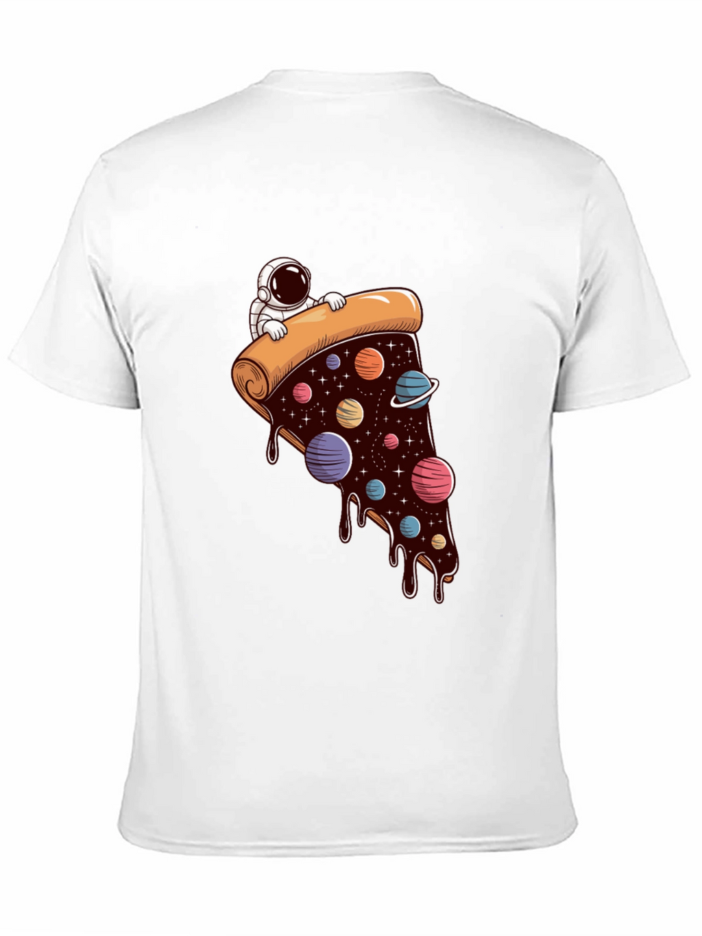 Cosmic Pizza T-Shirt - Astronaut Galaxy Slice Tee