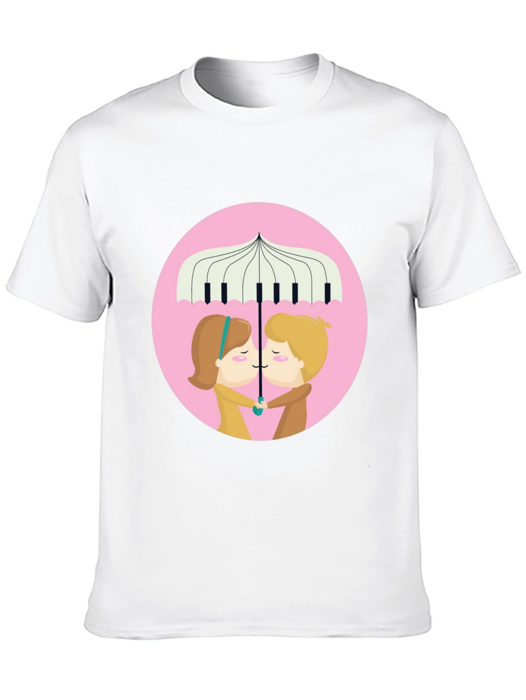 Romantic Musical Umbrella T-Shirt