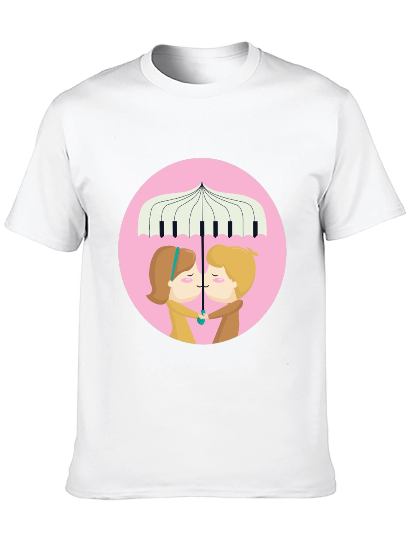Romantic Musical Umbrella T-Shirt