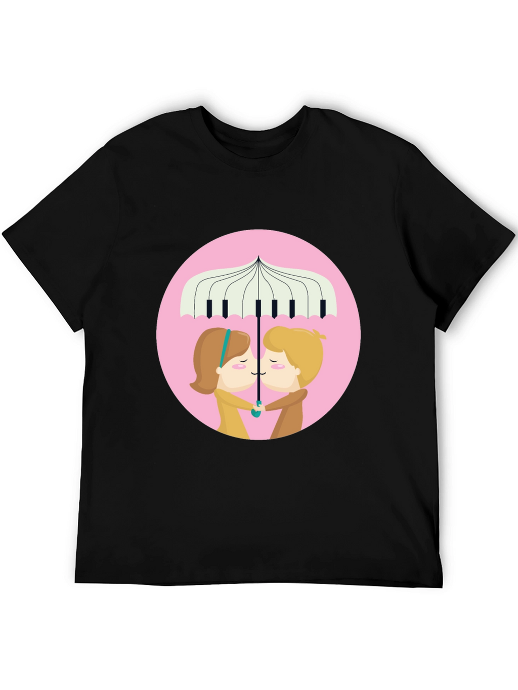 Romantic Musical Umbrella T-Shirt
