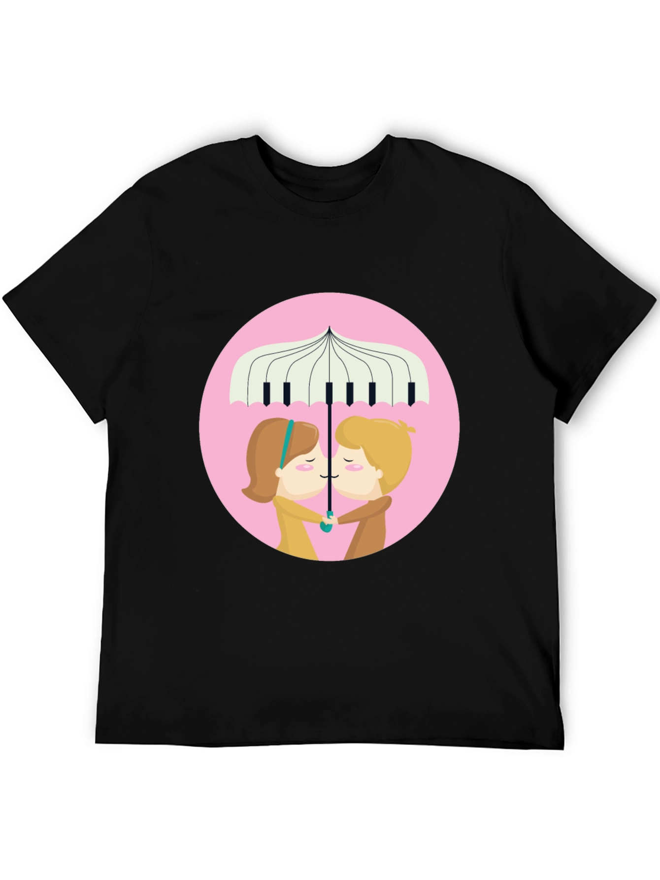 Romantic Musical Umbrella T-Shirt