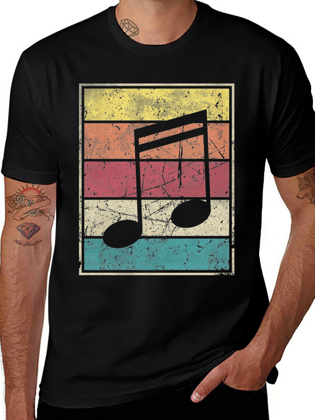 Retro Music Note T-Shirt