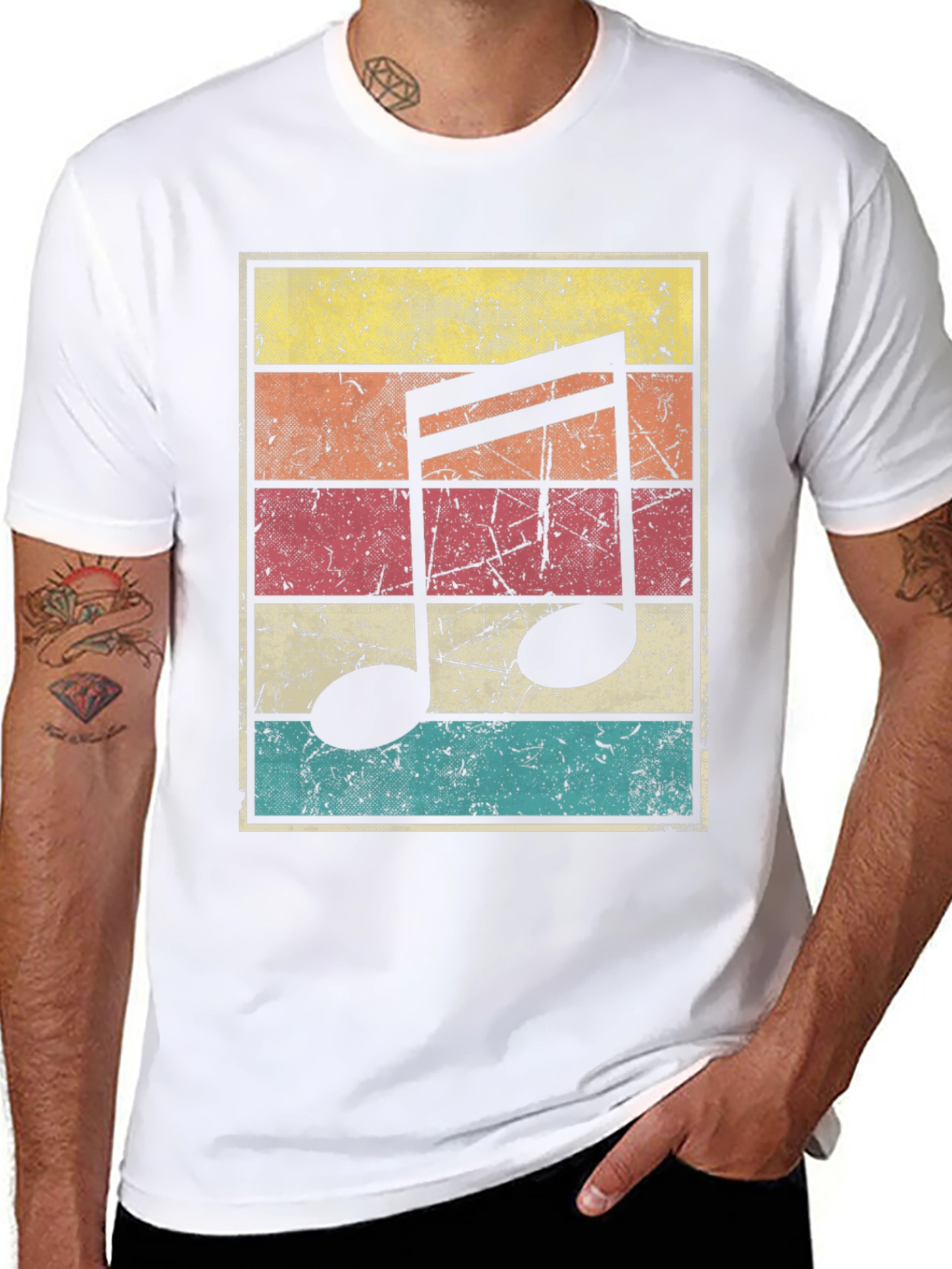Retro Music Note T-Shirt