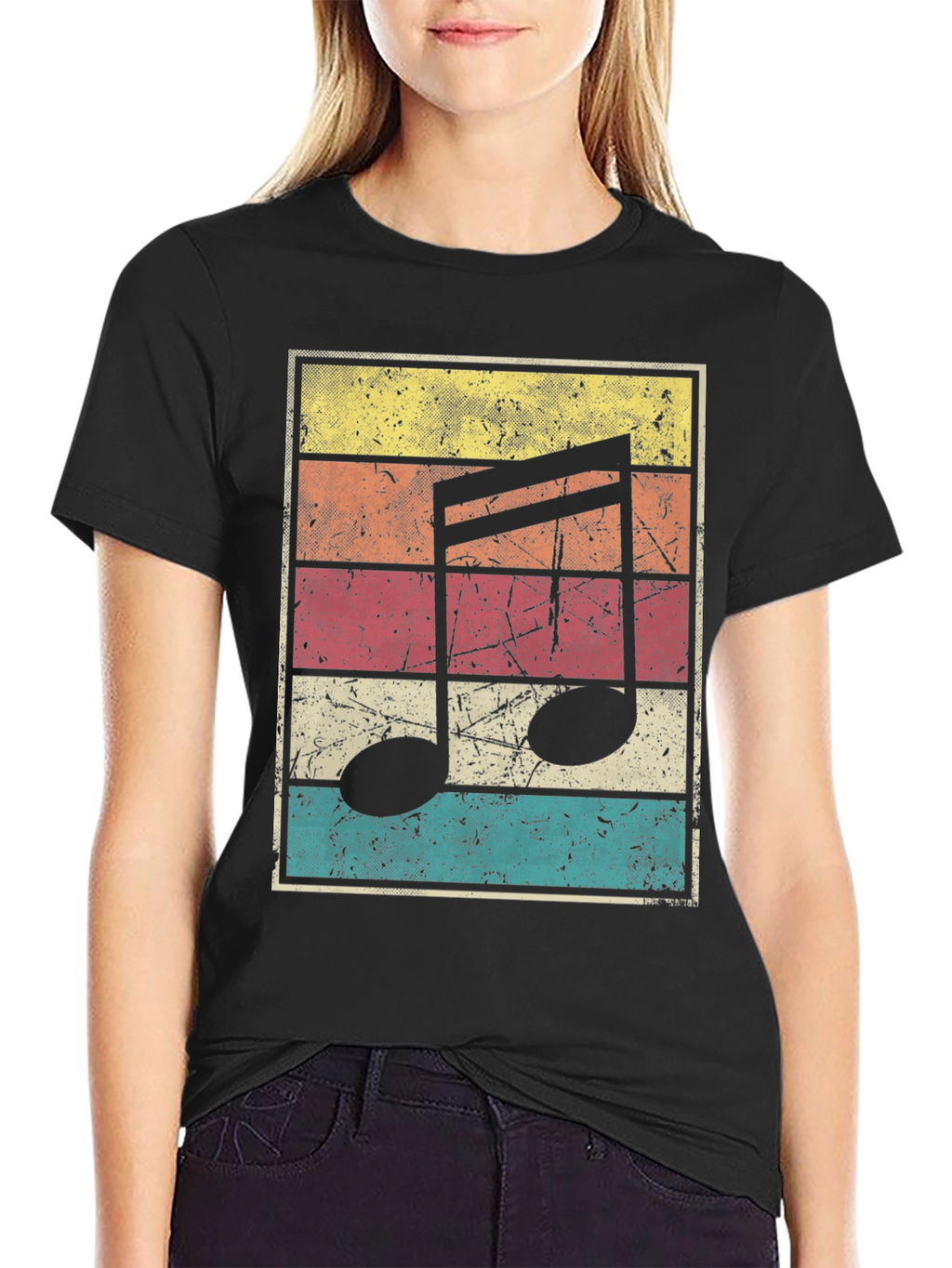 Retro Music Note T-Shirt