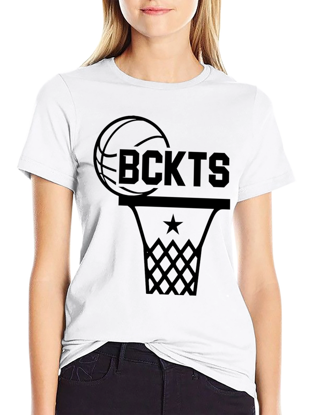 Basketball Fan Graphic T-Shirt - Black