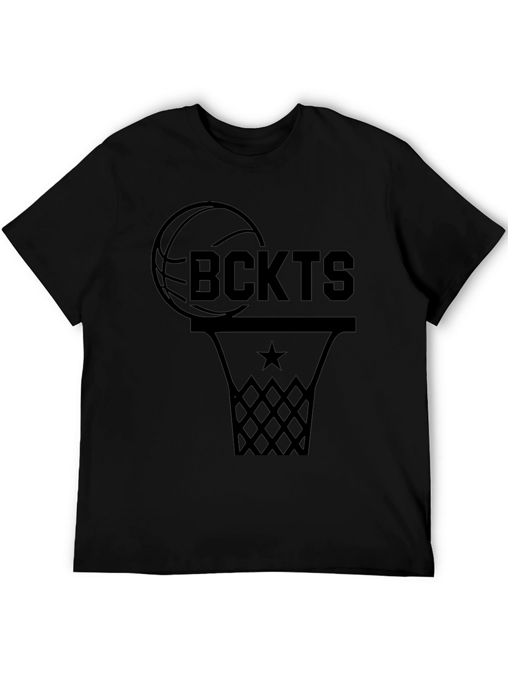 Basketball Fan Graphic T-Shirt - Black