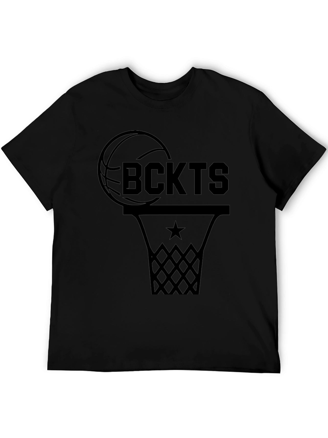 Basketball Fan Graphic T-Shirt - Black