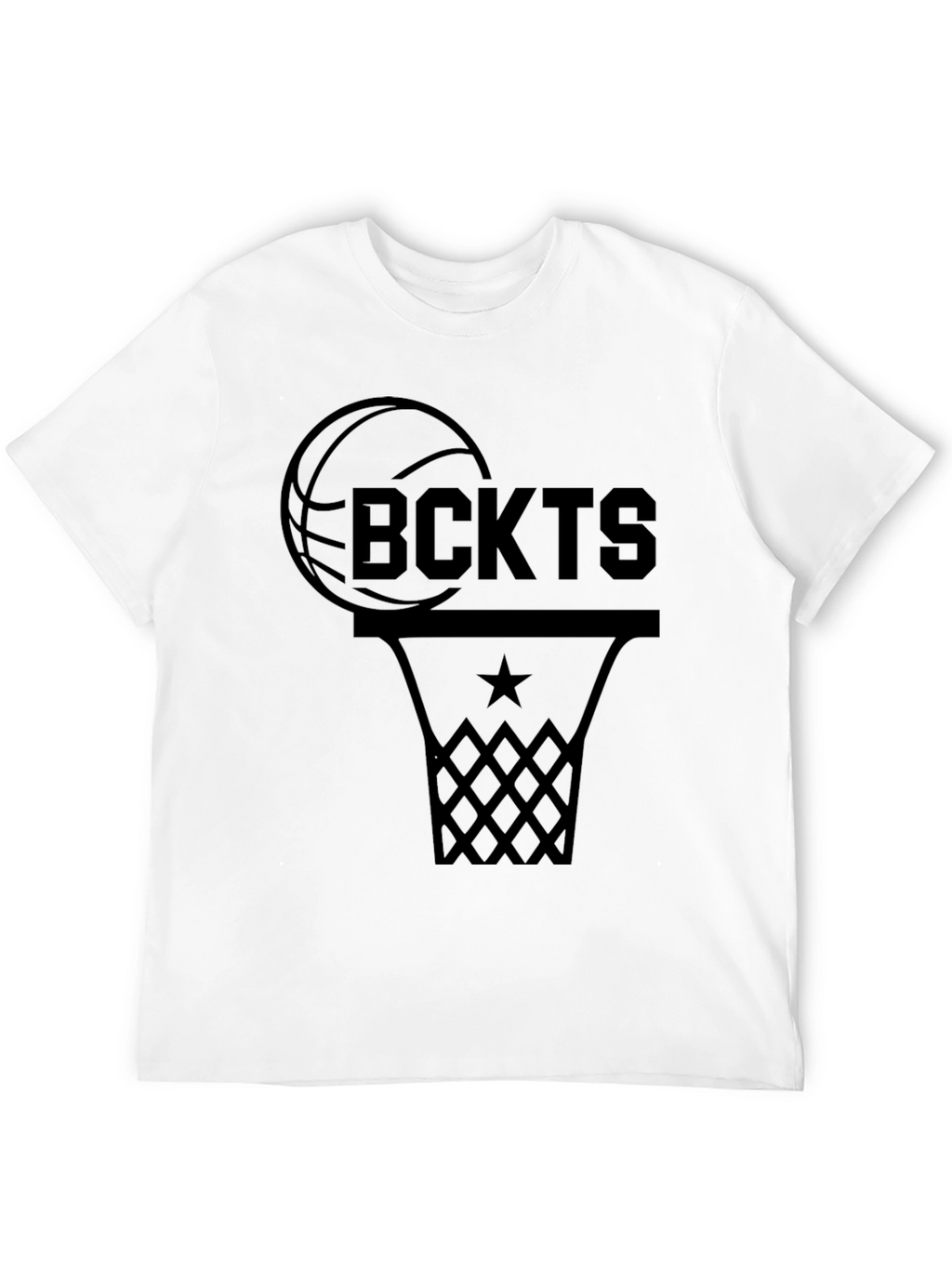 Basketball Fan Graphic T-Shirt - Black