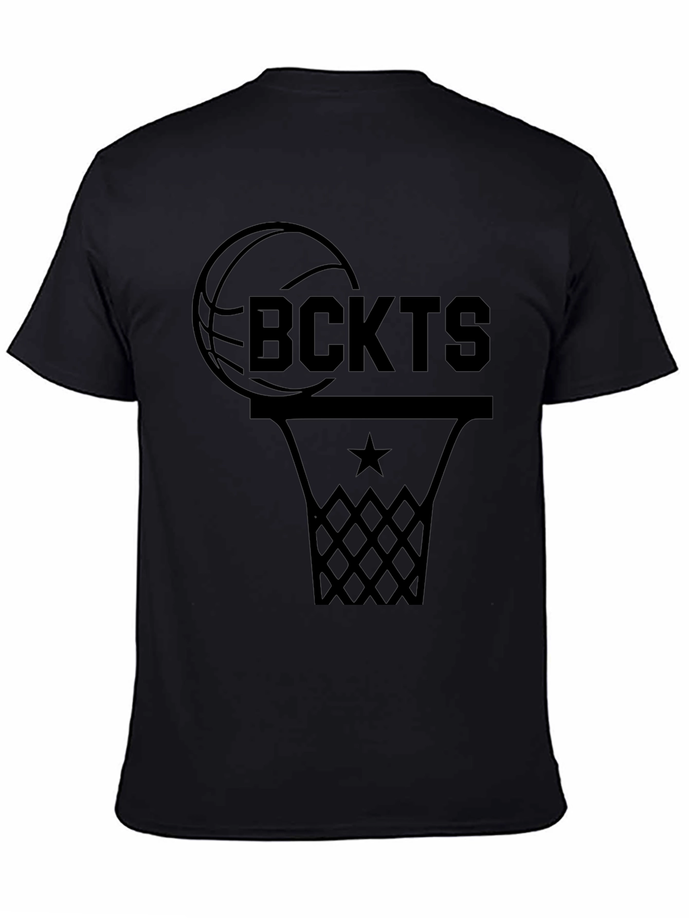 Basketball Fan Graphic T-Shirt - Black