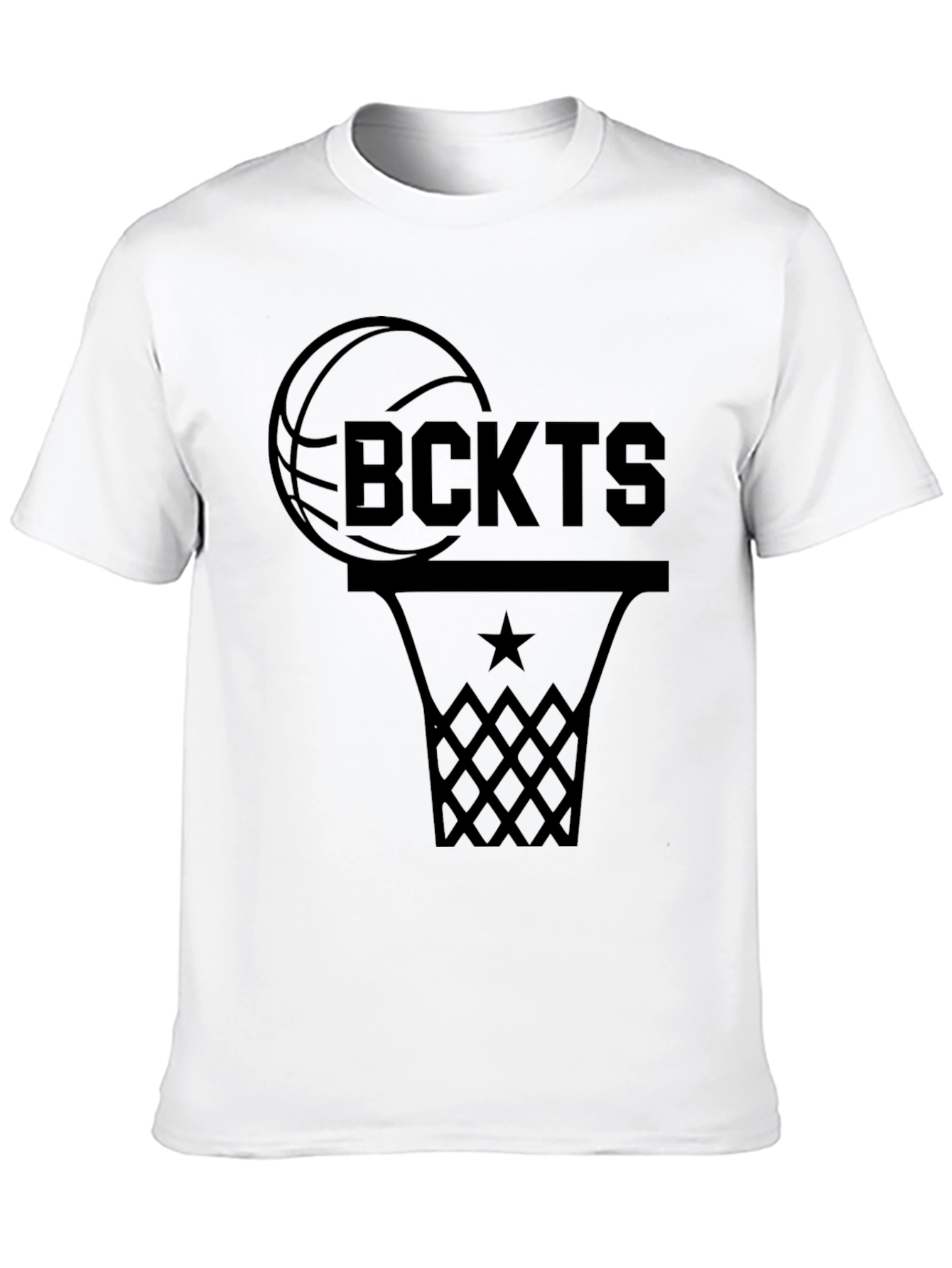 Basketball Fan Graphic T-Shirt - Black