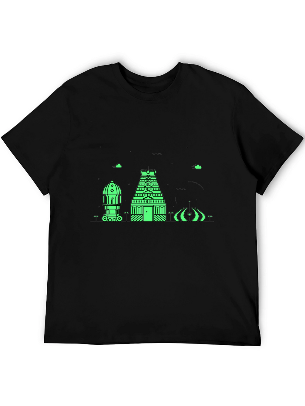 Architectural Graphic Tee - Modern Black T-Shirt