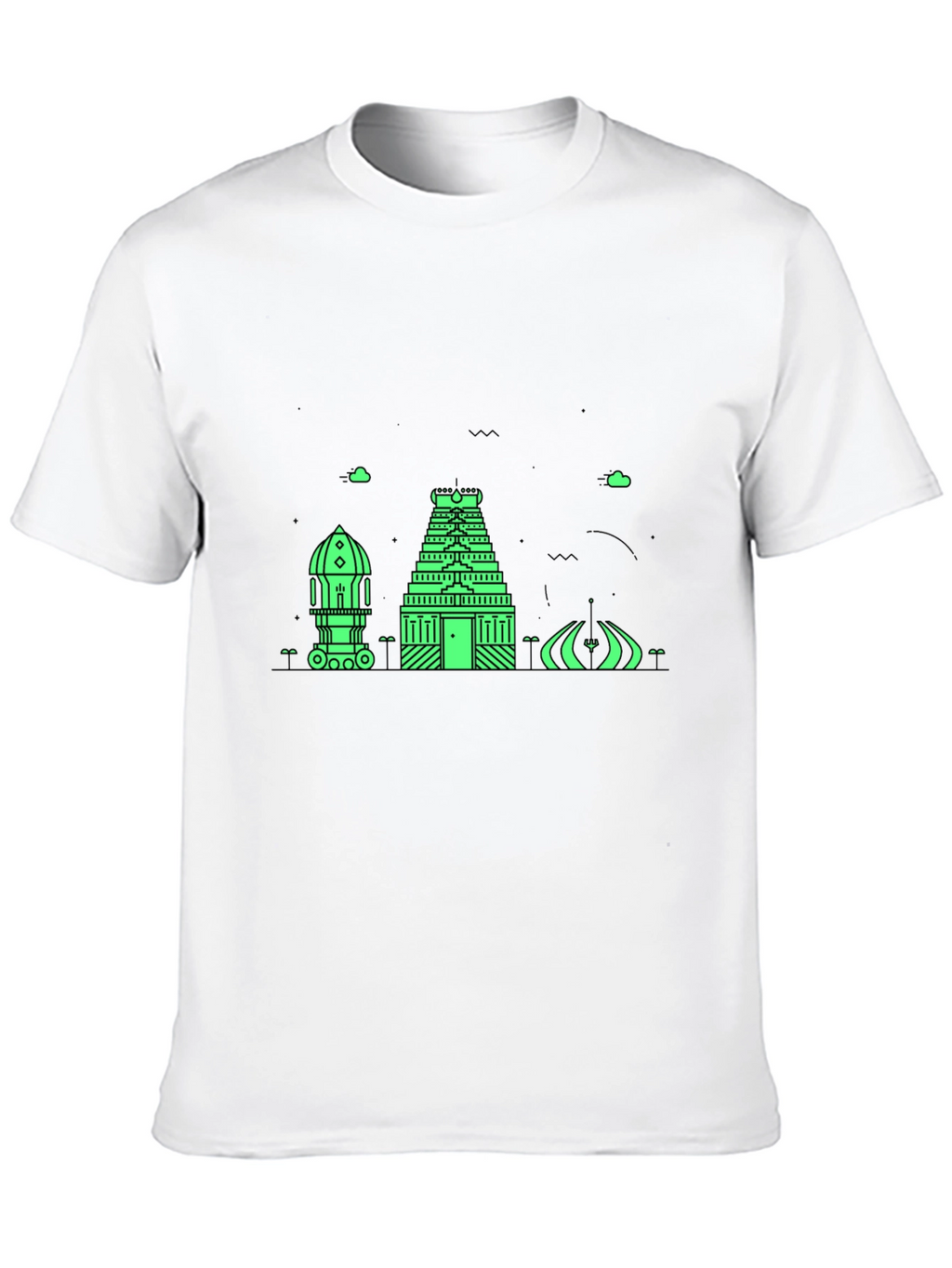Architectural Graphic Tee - Modern Black T-Shirt
