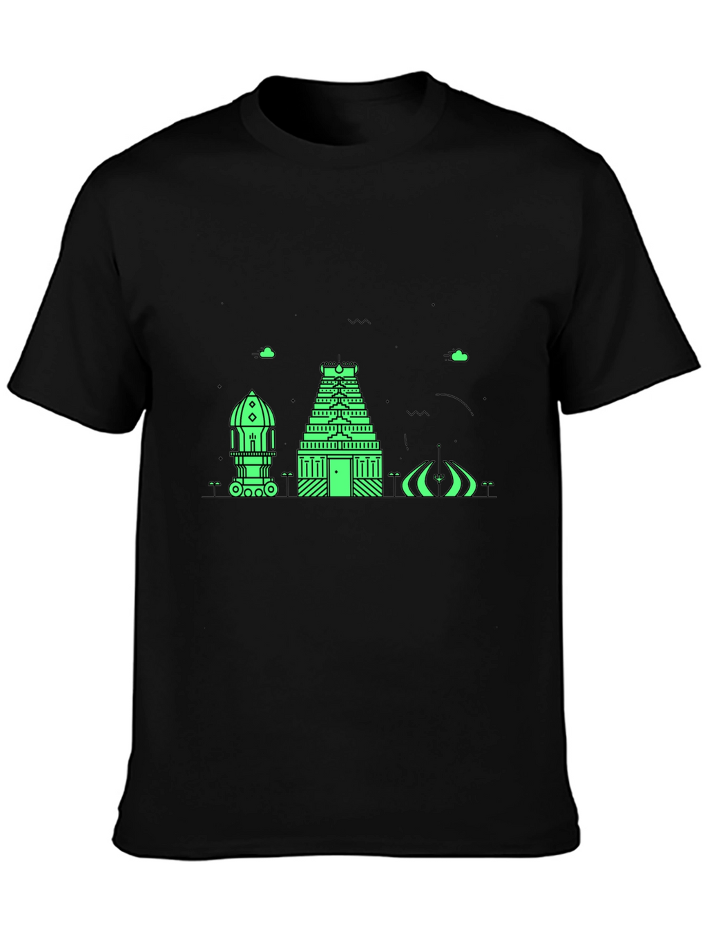 Architectural Graphic Tee - Modern Black T-Shirt