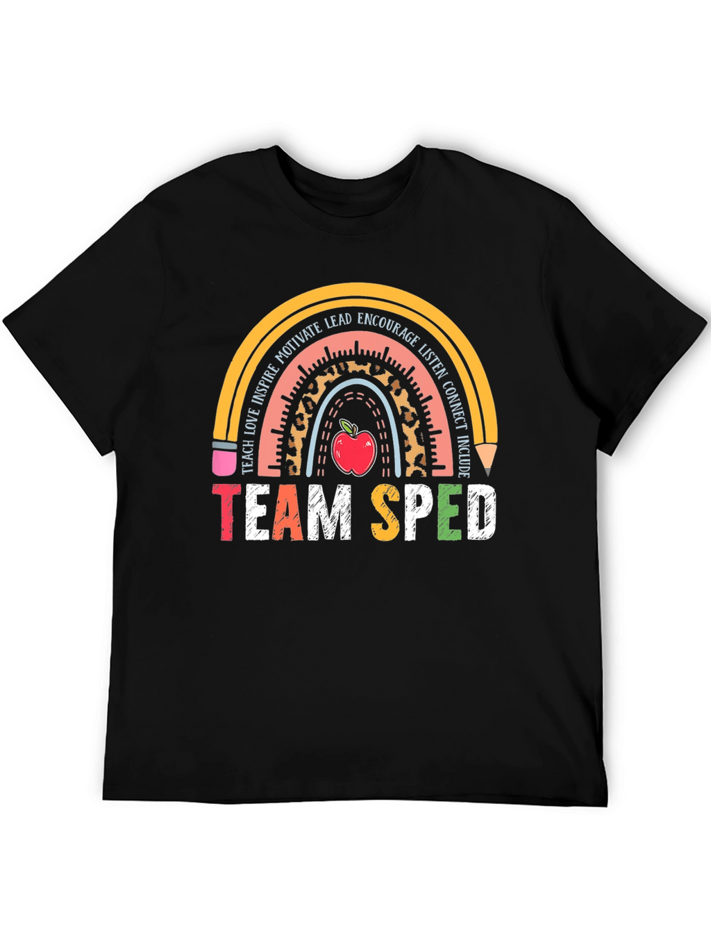 Team SPED Teacher Rainbow T-Shirt