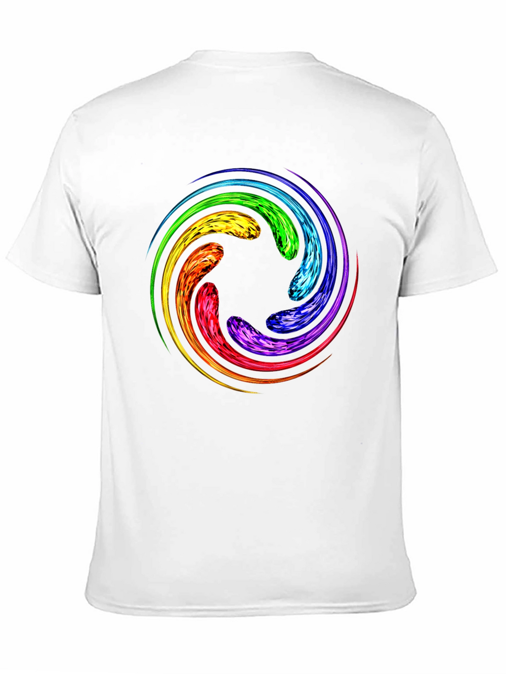 Rainbow Swirl Graphic T-Shirt - Unique Design