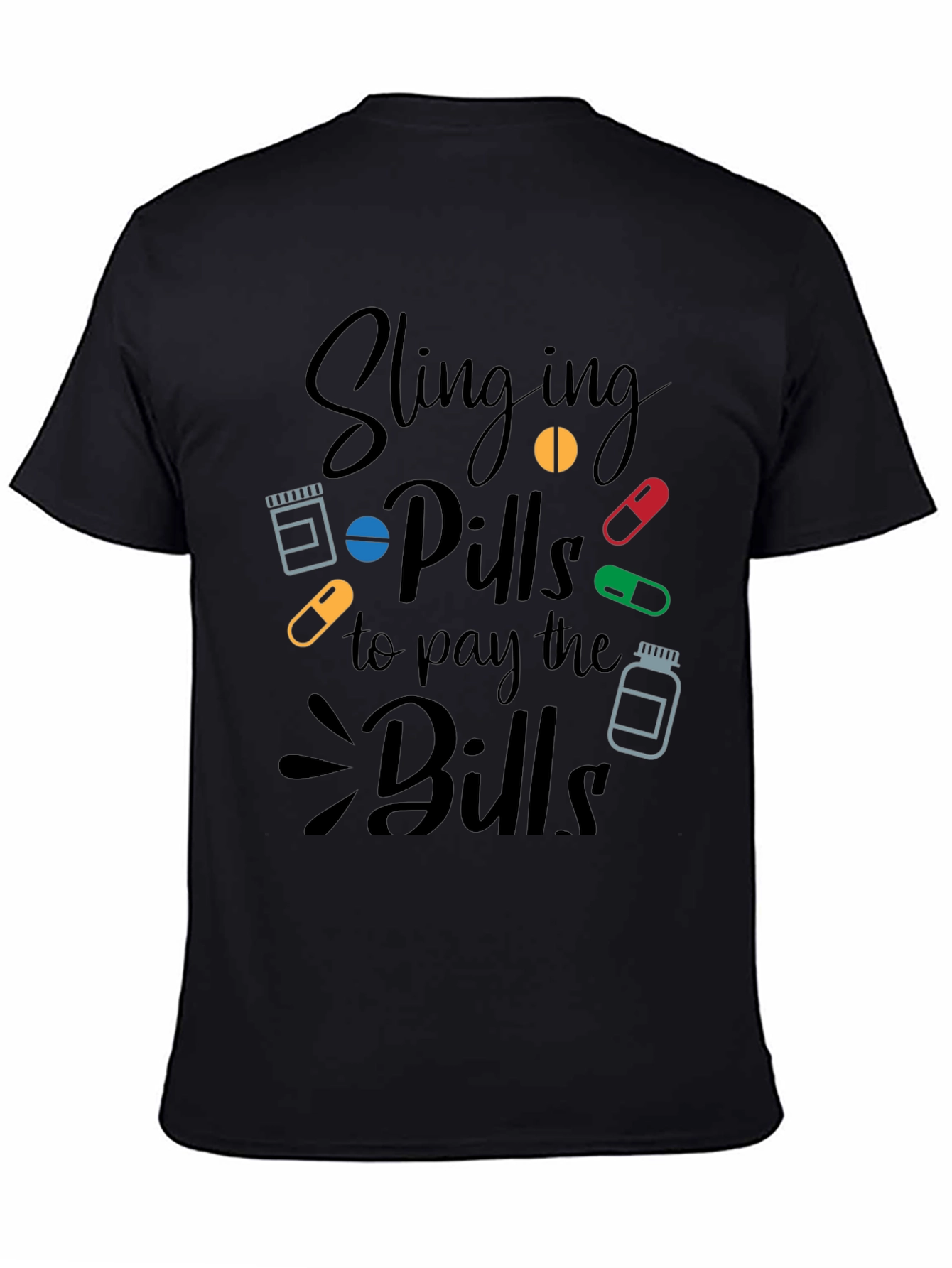 Slinging Pills Funny Pharmacy T-Shirt