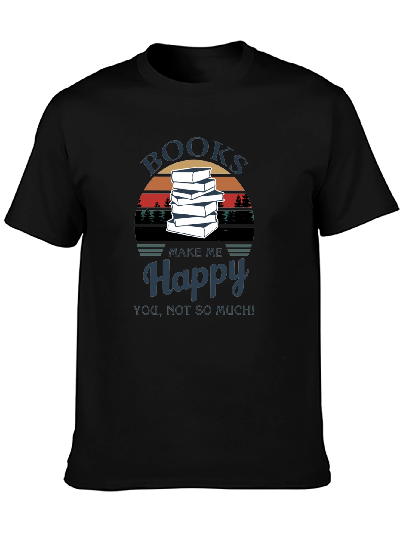 Books Make Me Happy T-Shirt - Readers Tee