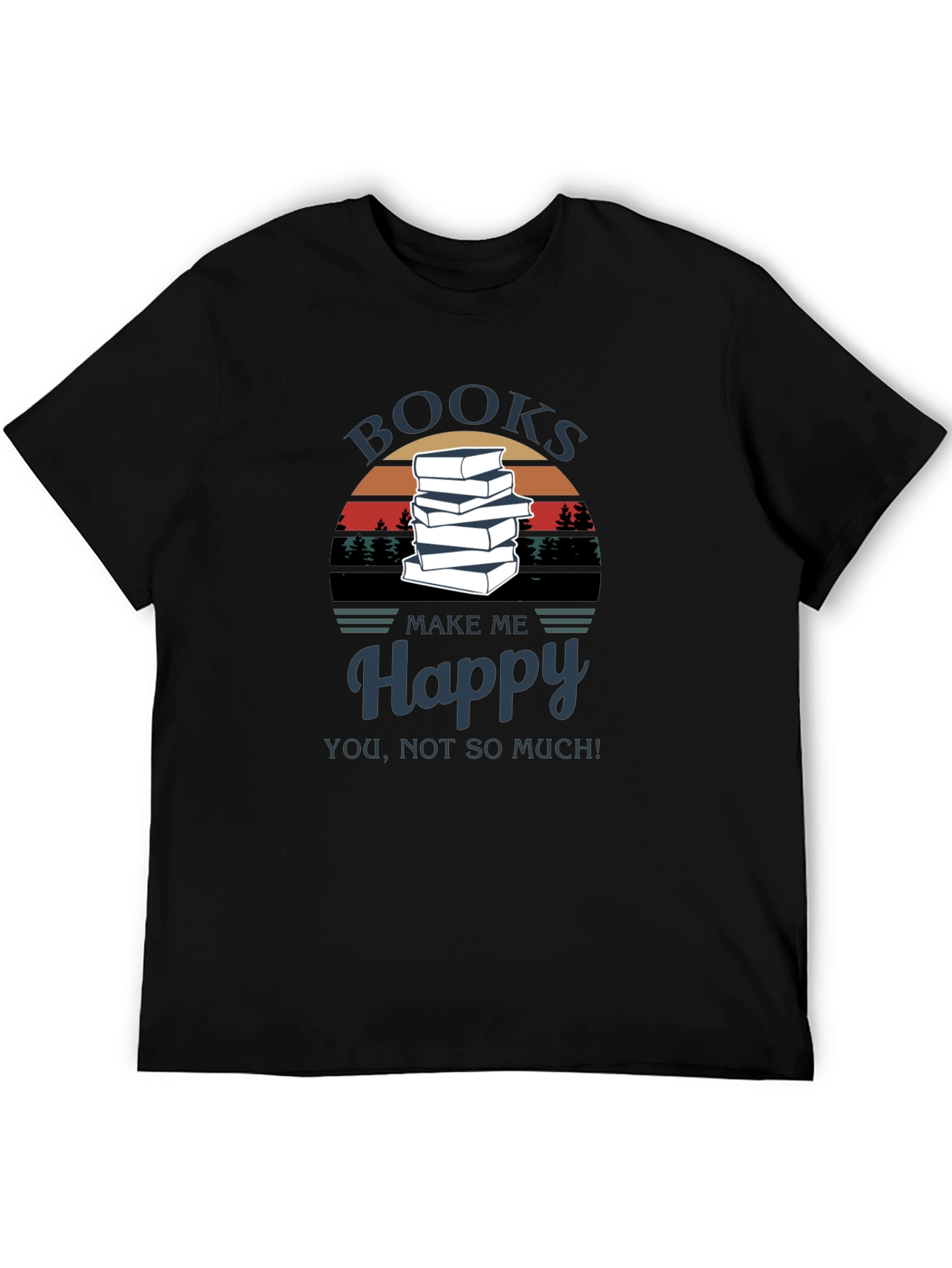 Books Make Me Happy T-Shirt - Readers Tee