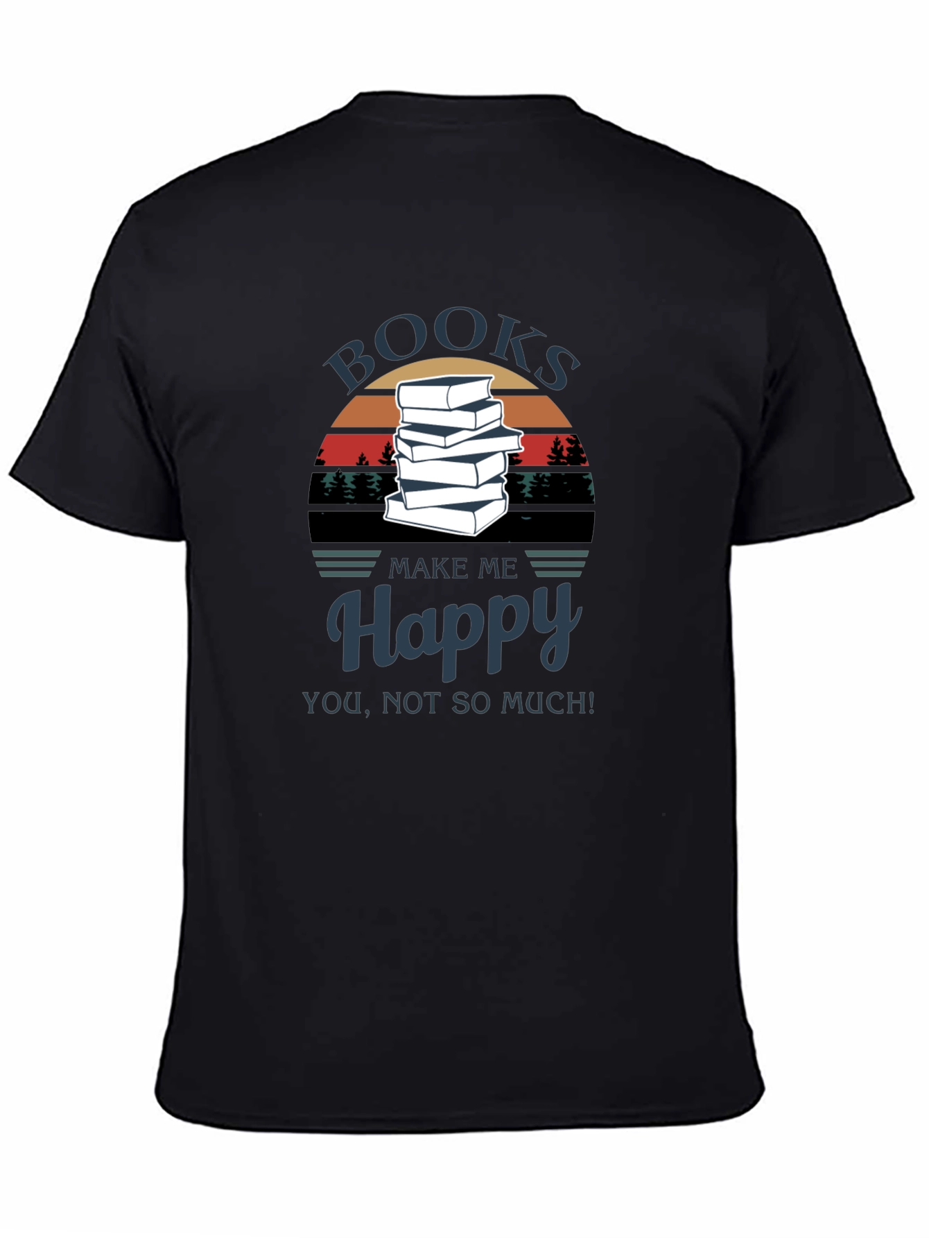 Books Make Me Happy T-Shirt - Readers Tee