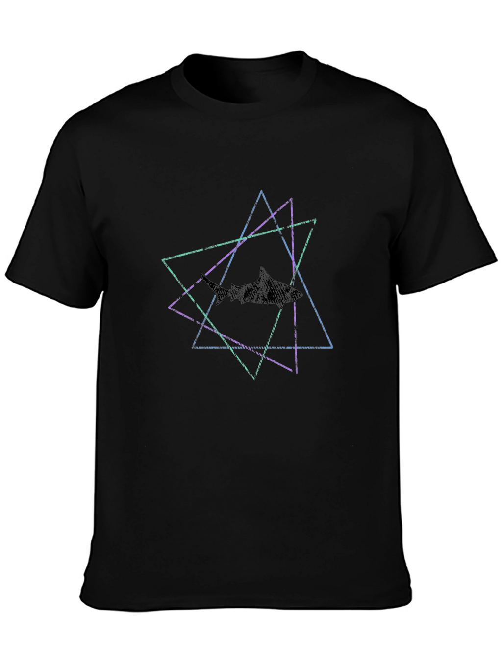 Geometric Shark T-Shirt - Modern Graphic Tee