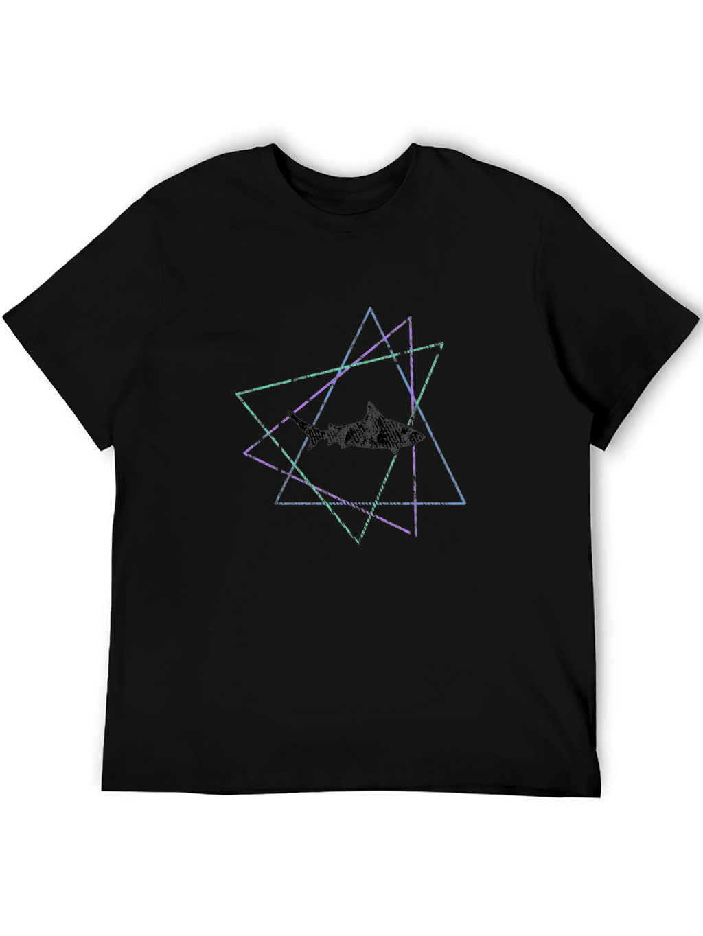 Geometric Shark T-Shirt - Modern Graphic Tee