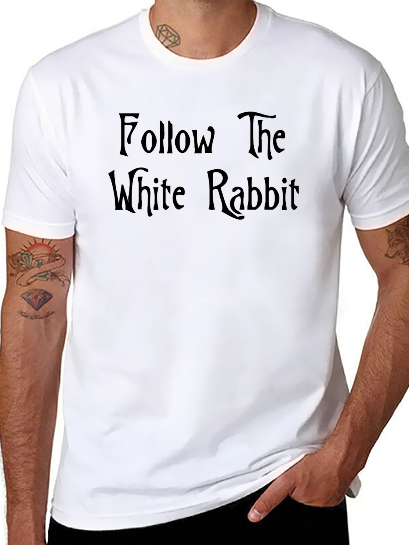 Follow The White Rabbit T-Shirt