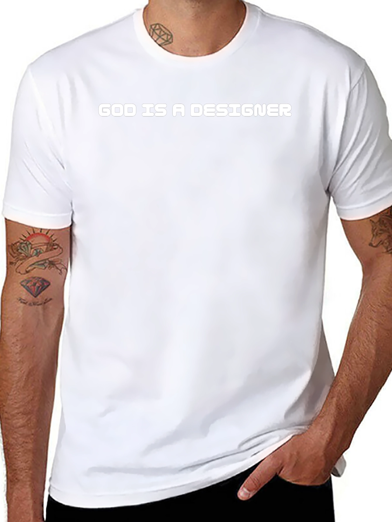 God Is A Designer T-Shirt - Black