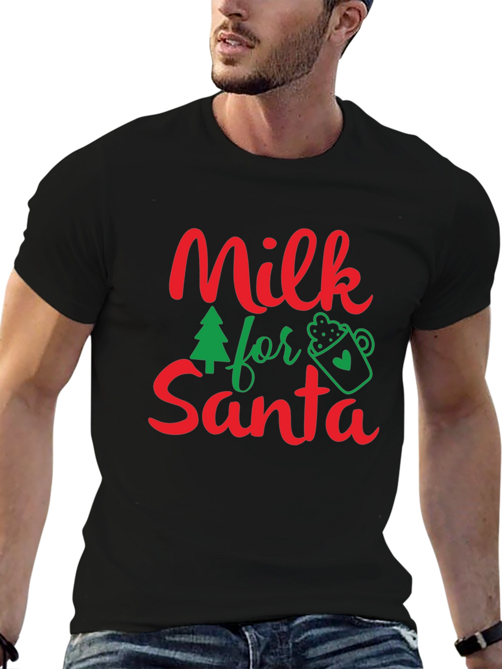 Milk for Santa Christmas T-Shirt