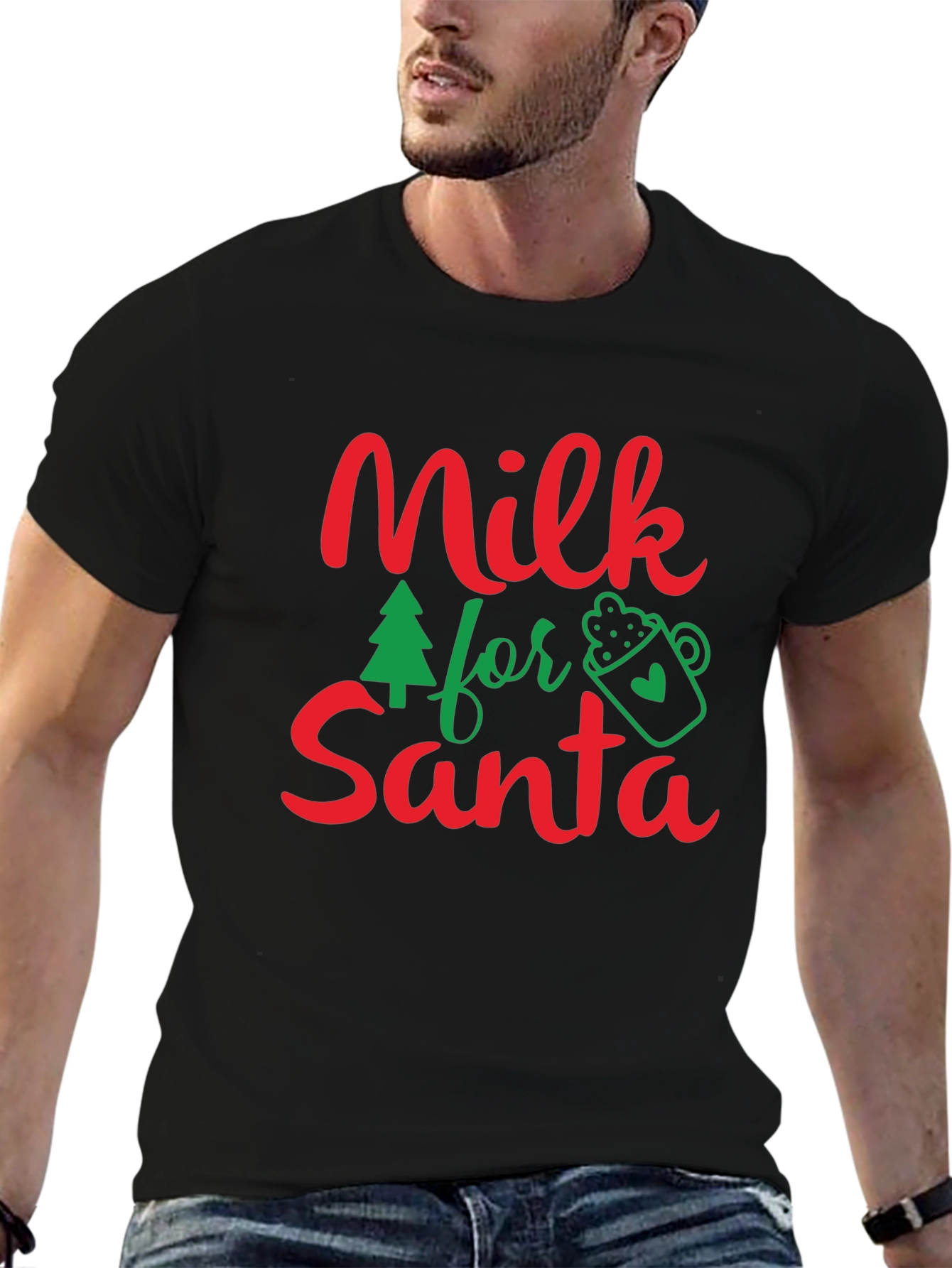 Milk for Santa Christmas T-Shirt