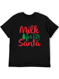 Milk for Santa Christmas T-Shirt