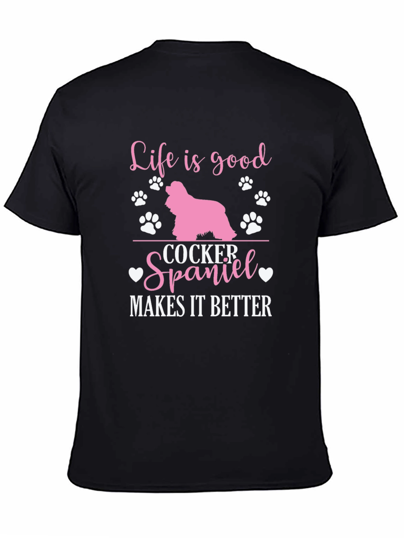 Life is Good Cocker Spaniel T-Shirt