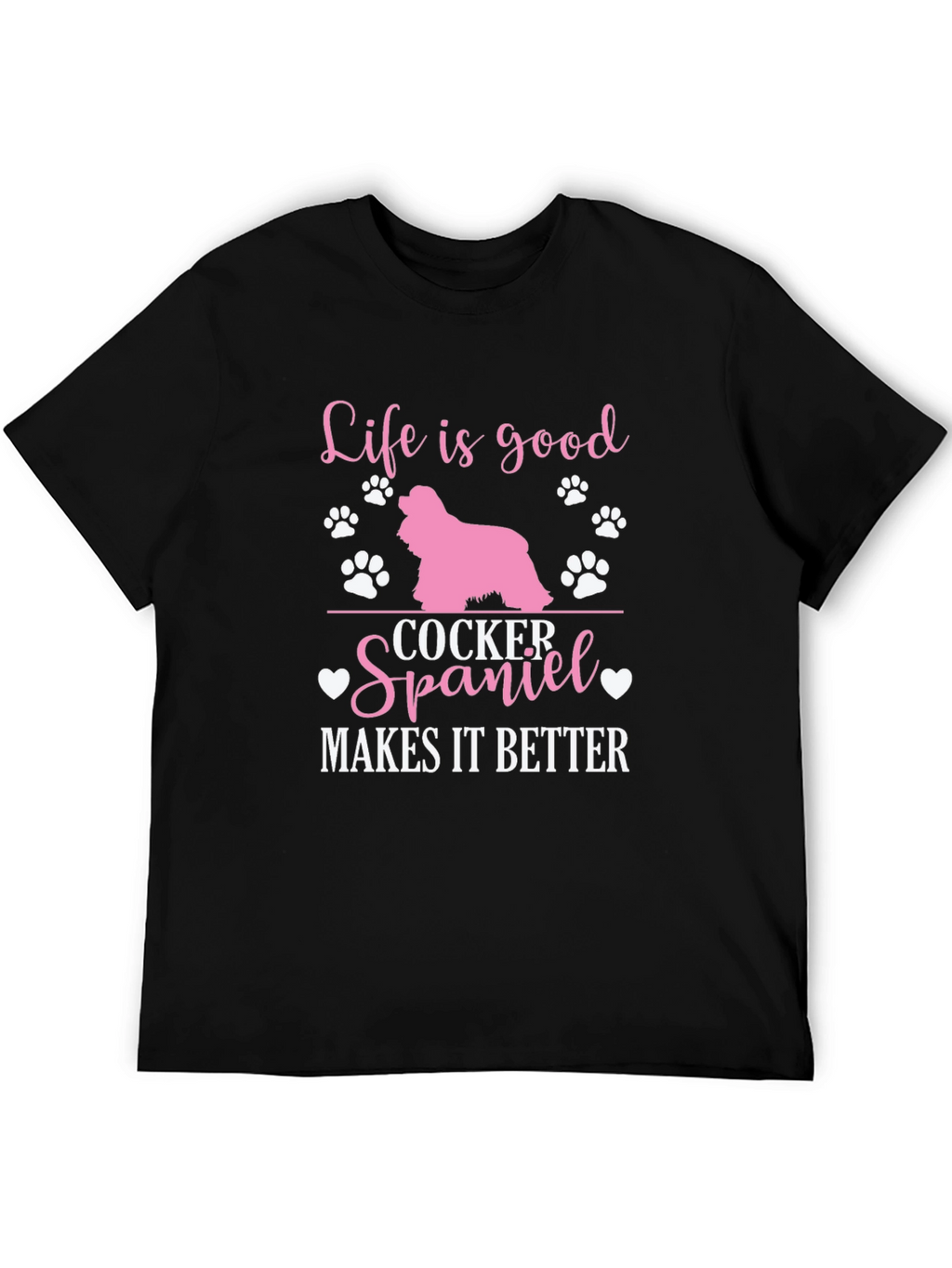 Life is Good Cocker Spaniel T-Shirt