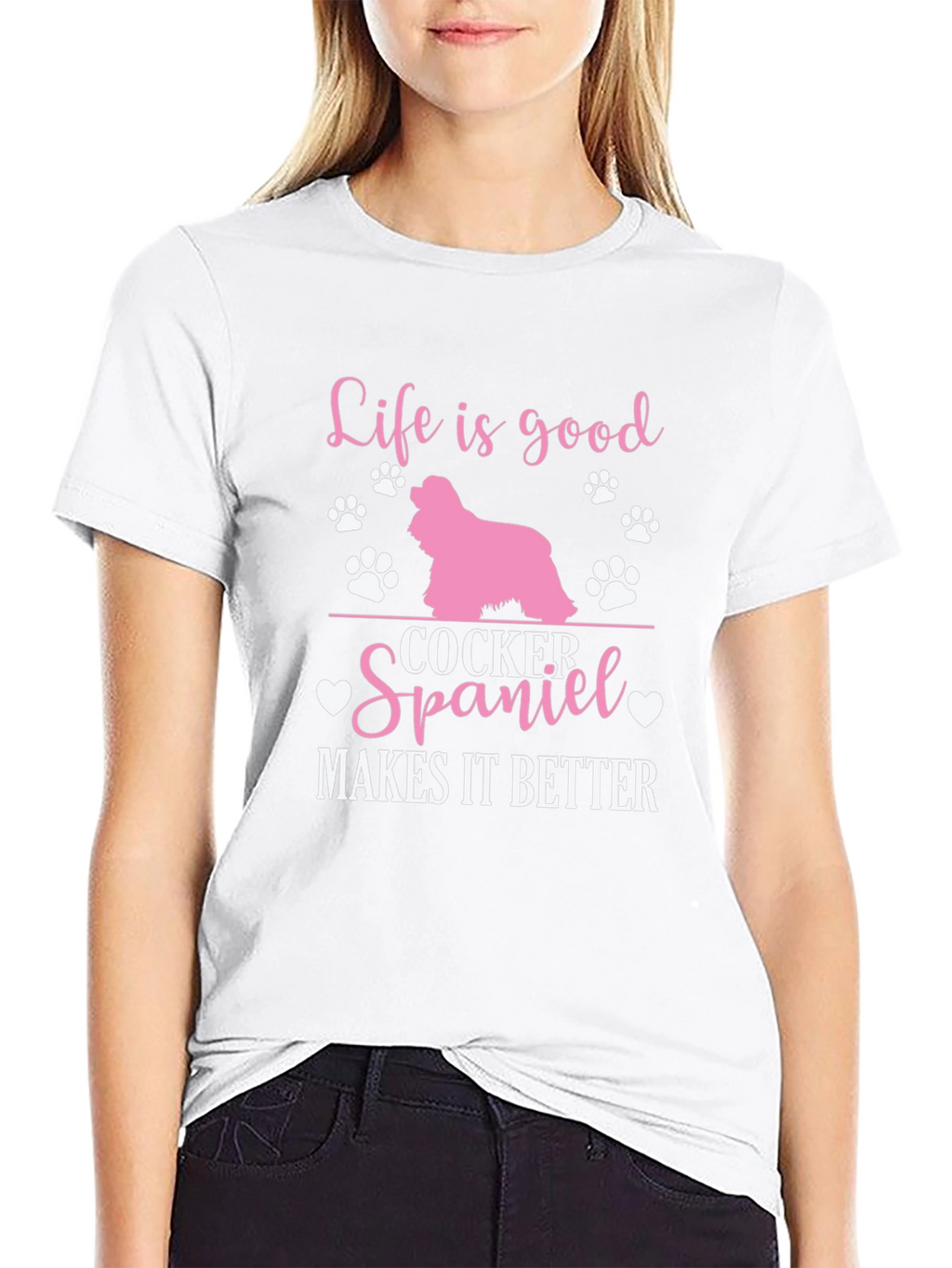 Life is Good Cocker Spaniel T-Shirt