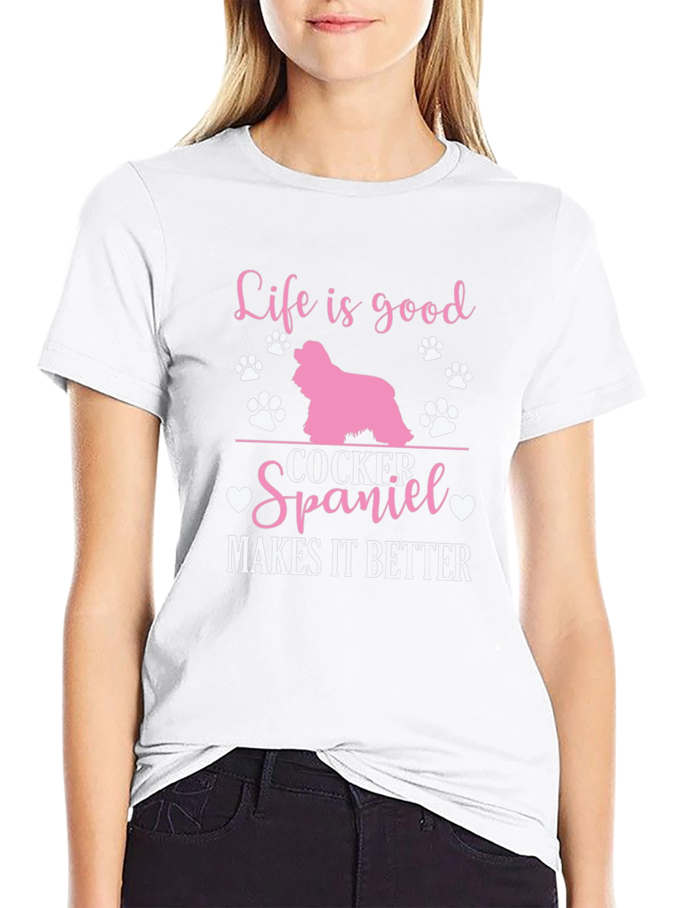 Life is Good Cocker Spaniel T-Shirt