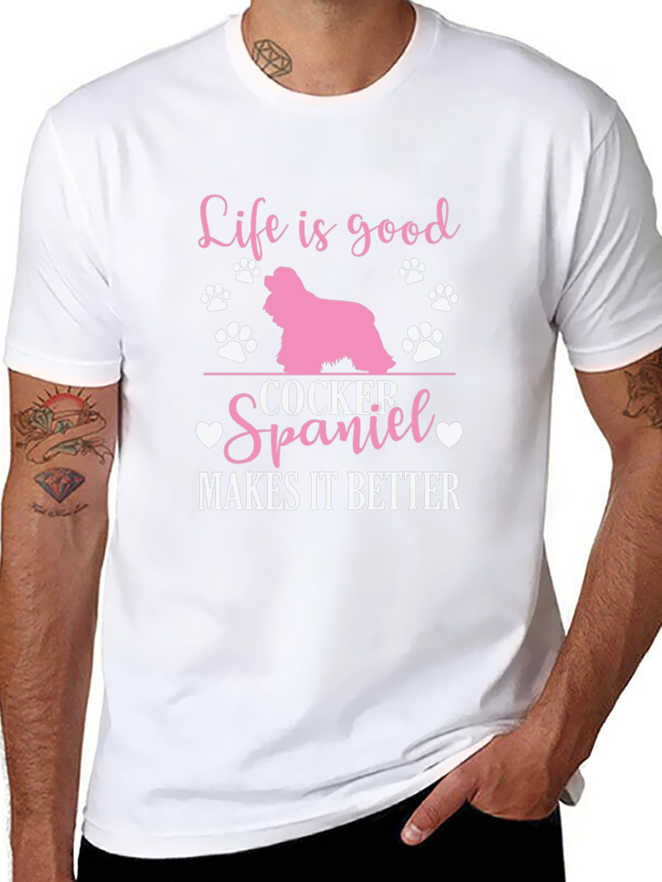 Life is Good Cocker Spaniel T-Shirt