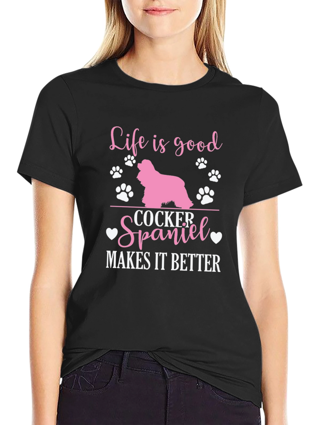 Life is Good Cocker Spaniel T-Shirt