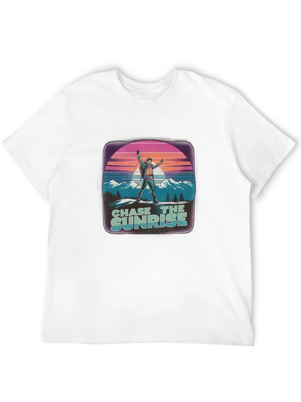 Chase the Sunrise Graphic Tee - Retro Style