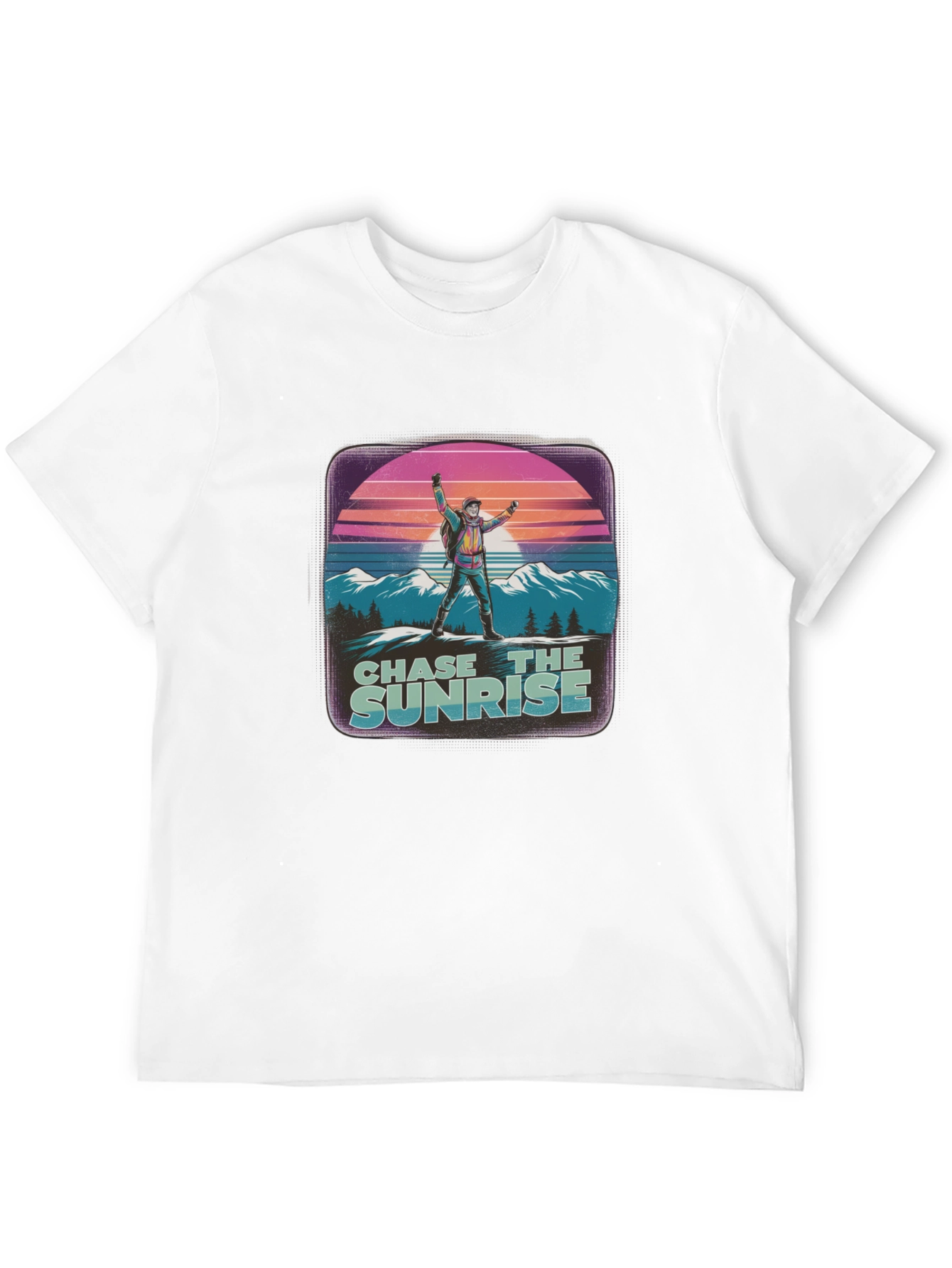 Chase the Sunrise Graphic Tee - Retro Style